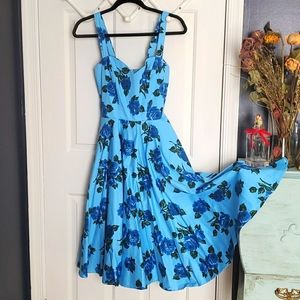 Vixen Micheline Pitt blue roses swing